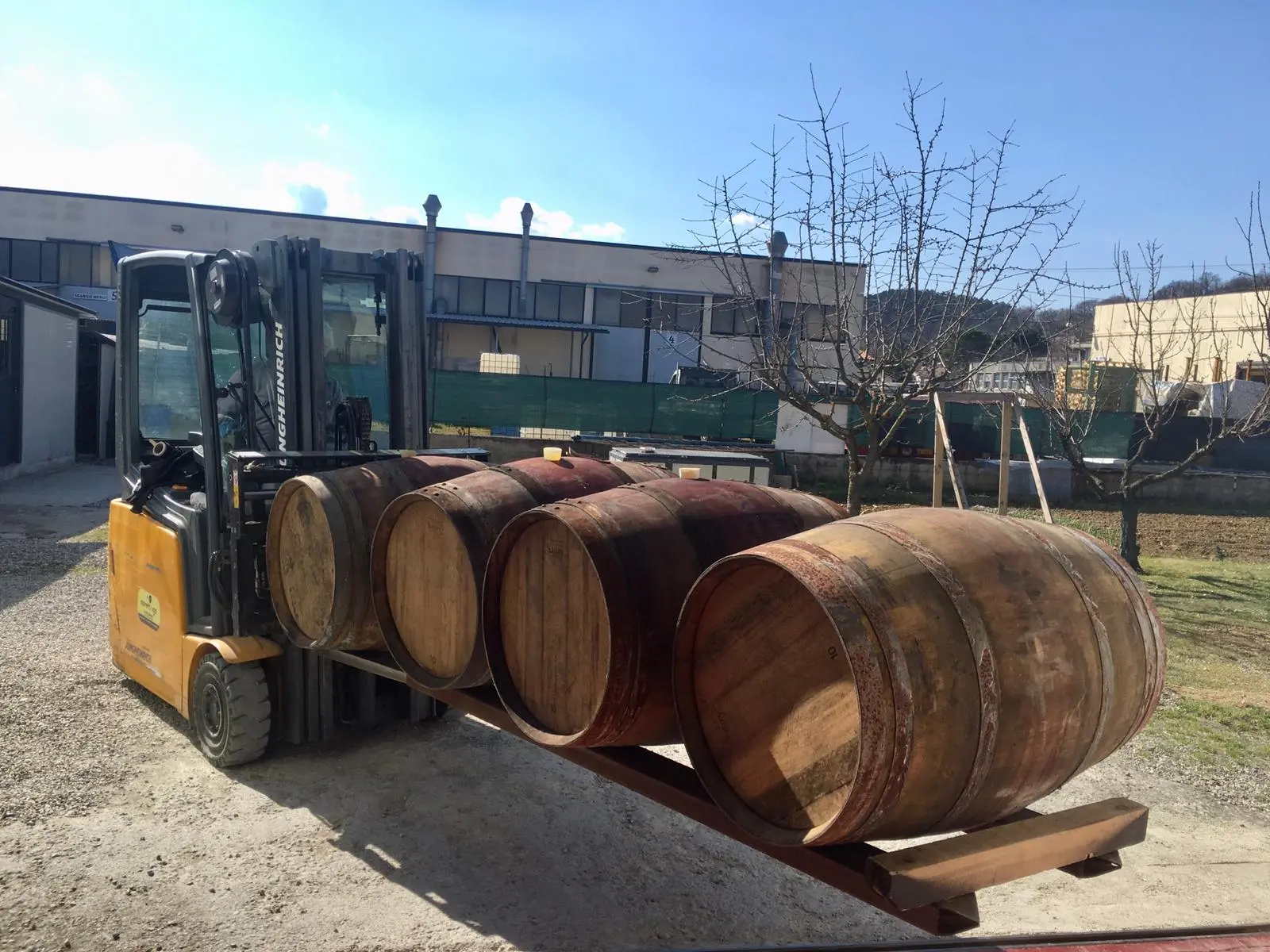 Alte Wein- und Balsamicofässer als Rohstoffe Quelle das Bild zeigt mehrere Faesser