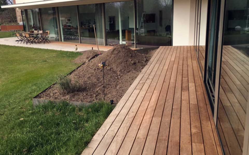 Vollholz-Terrasse
